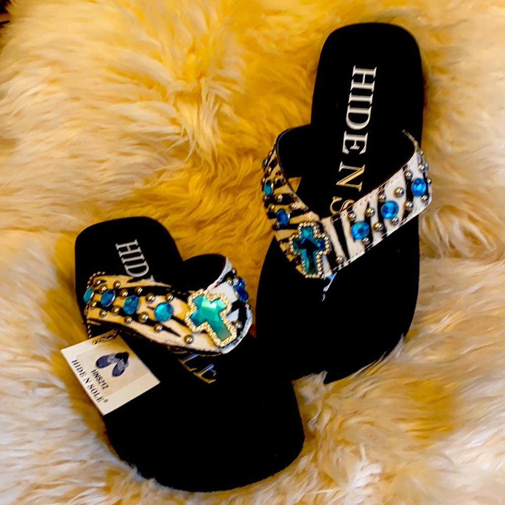 Jeweled Flip-Flops